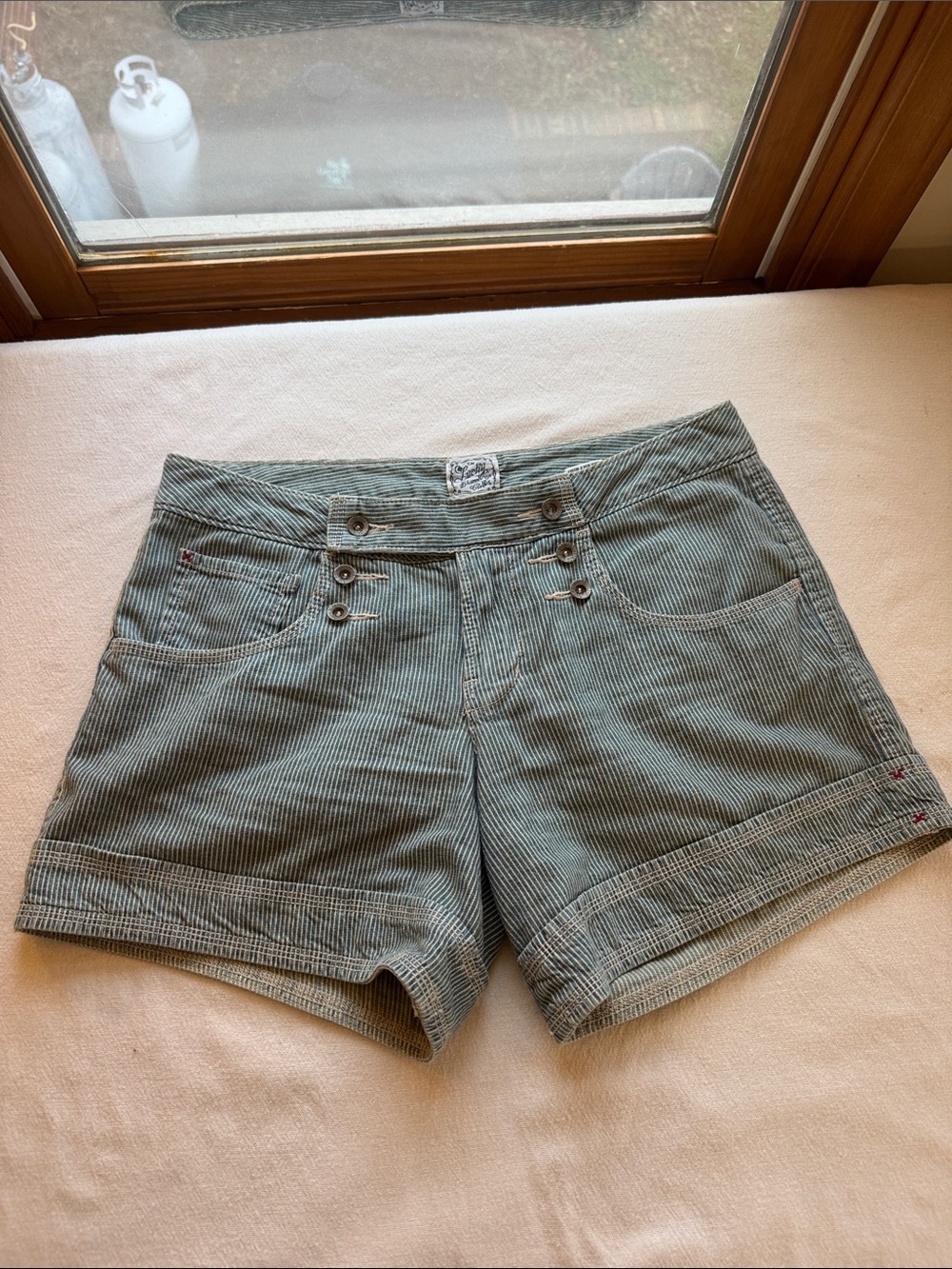 Lucky Brand Hickory Stripe Sailor Shorts, 90s!!